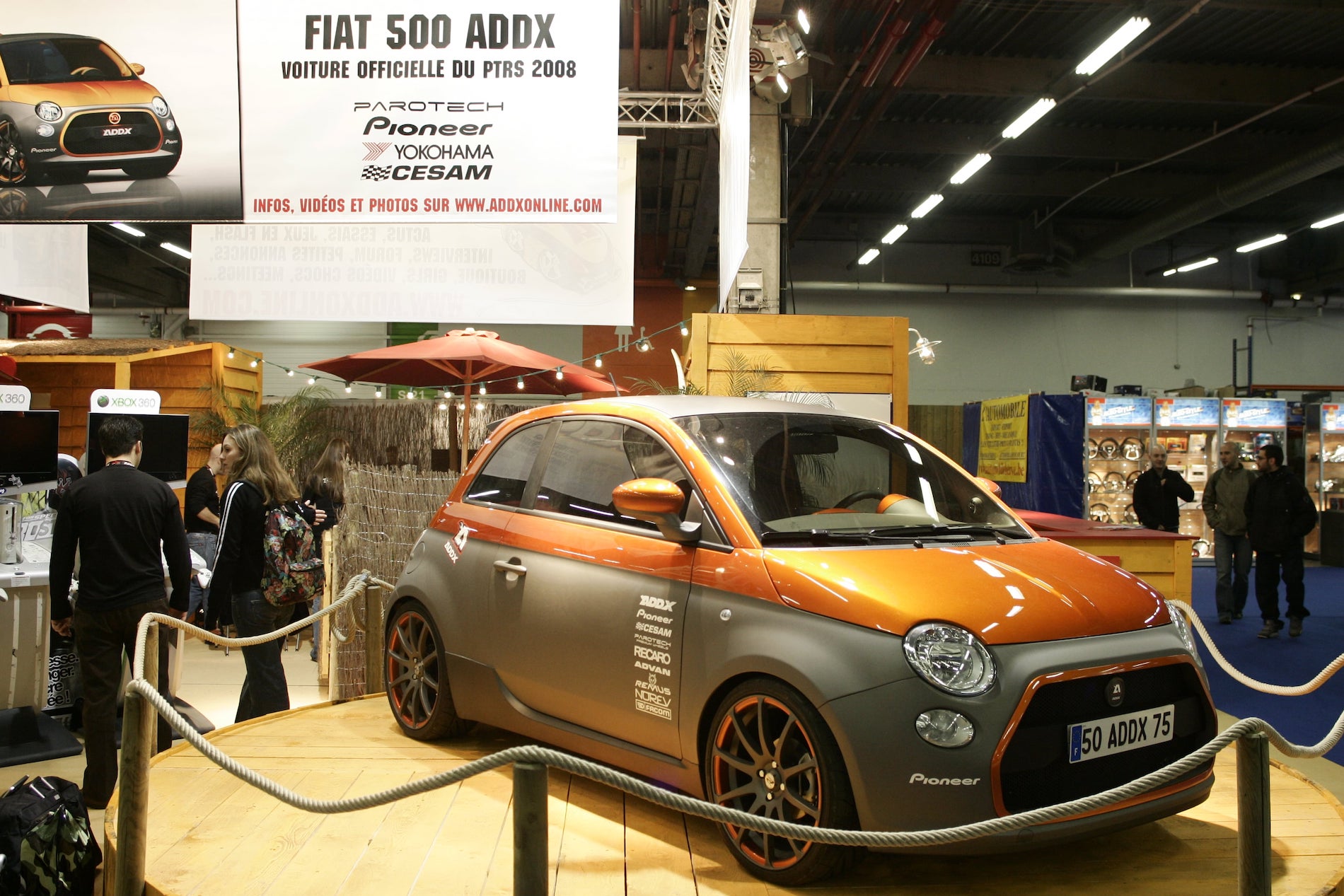 la Fiat 500 Edition ADDX de Parotech au Paris Tuning Show